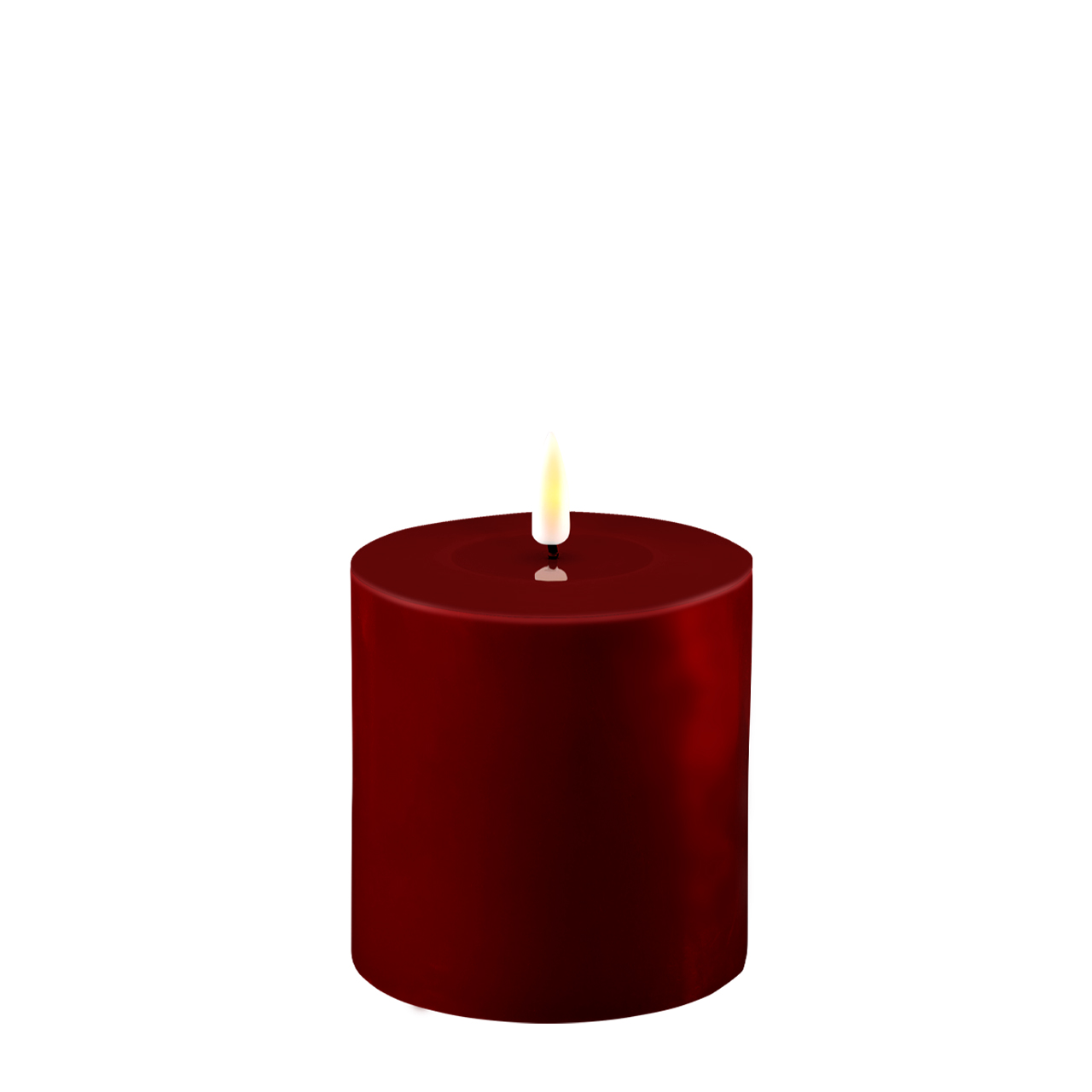 2021-RF-0243 Stumpenkerze LED bourgogne 10 x 10cm