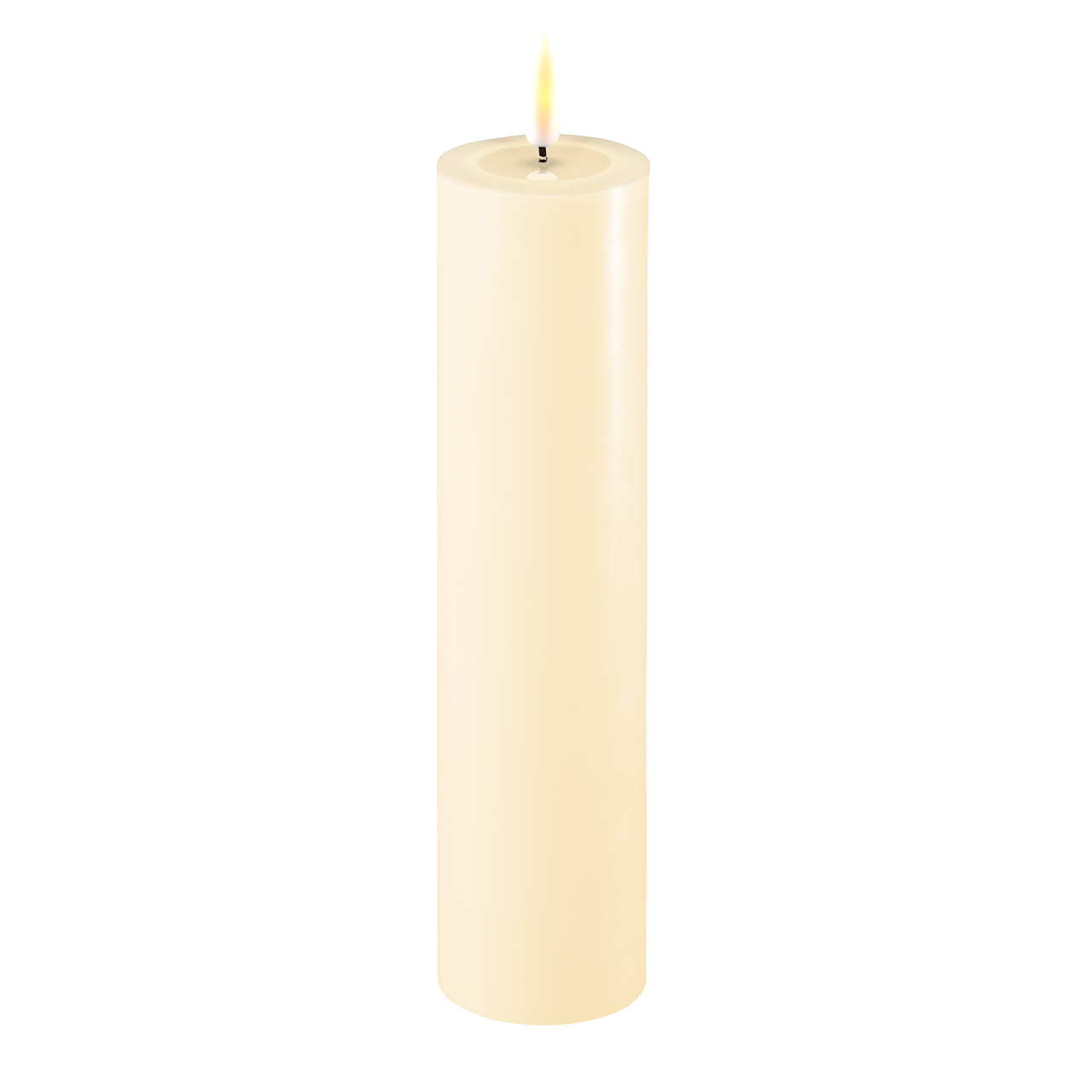 2021-RF-0107 Stumpenkerze LED creme 5 x 20cm