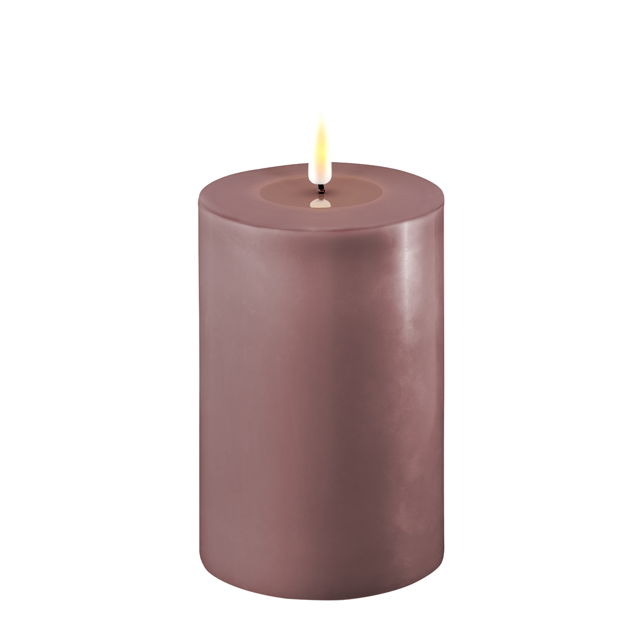 2021-RF-0157 Stumpenkerze LED helles lila 10 x 15cm