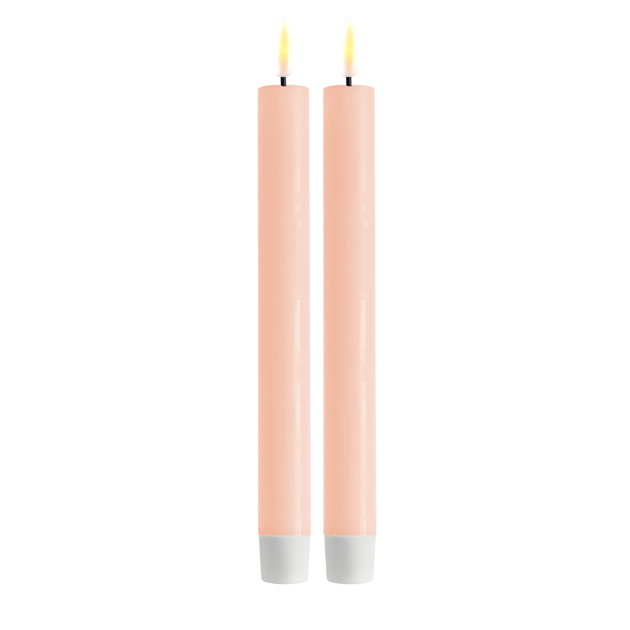 RF-0145 Stabkerze LED 24 cm Hellrosa 2 Stück