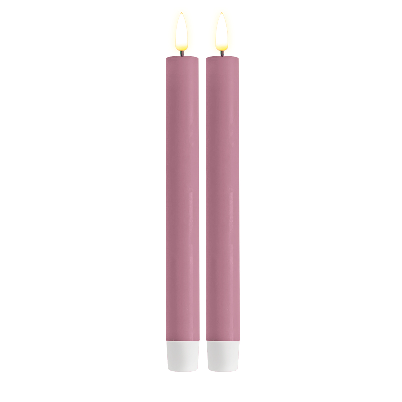 RF-0429VdhfwnokprNWq Stabkerze LED 24 cm Lavendel 2 Stück