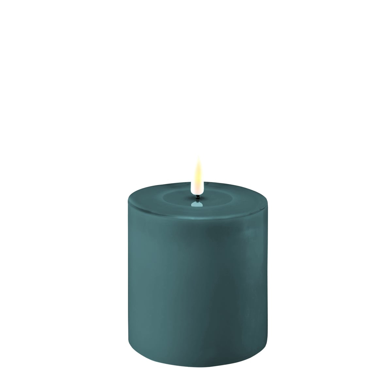 2021-RF-0341 Stumpenkerze LED jade 10 x 10cm