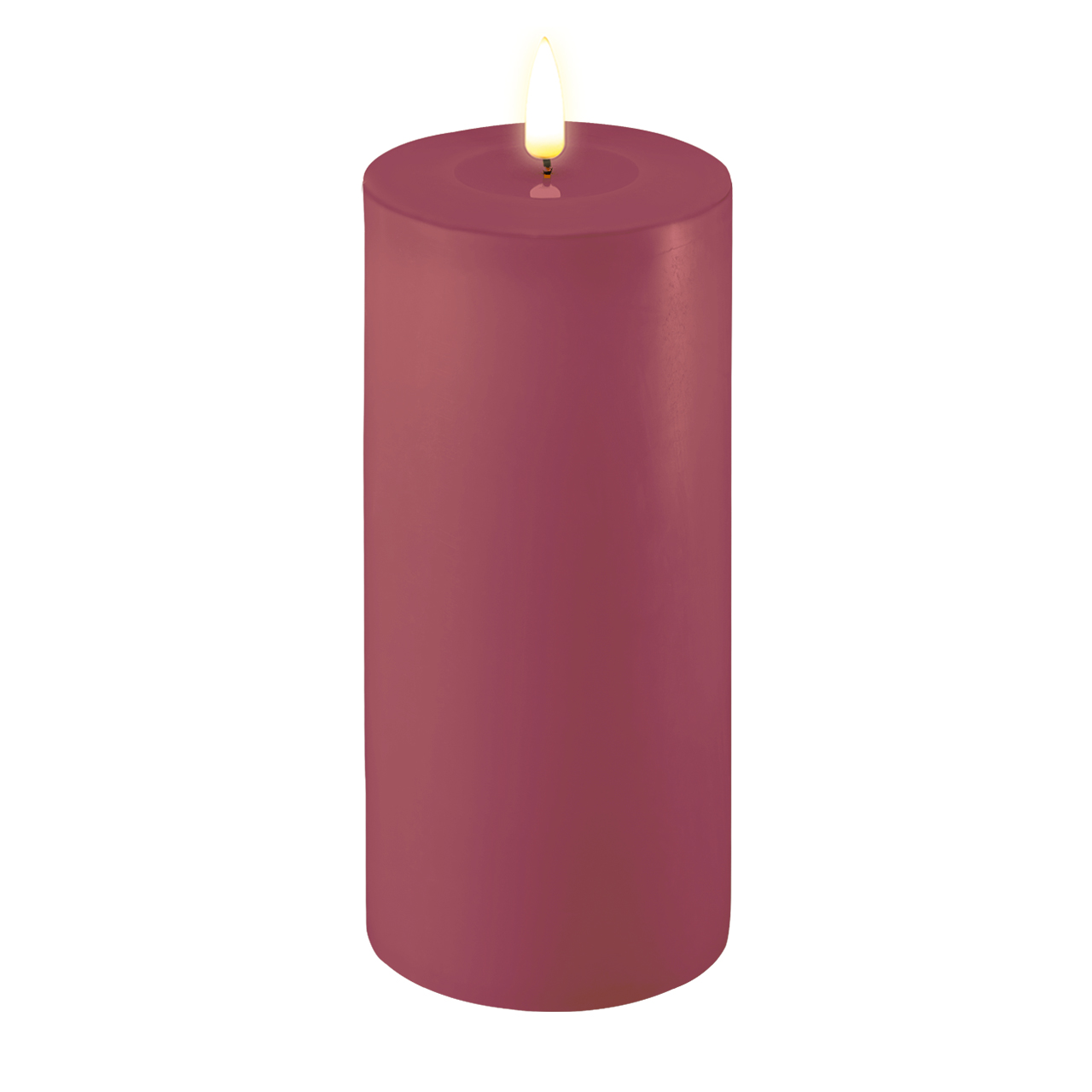 RF-0413 Stumpenkerze LED Magenta 10 x 20cm
