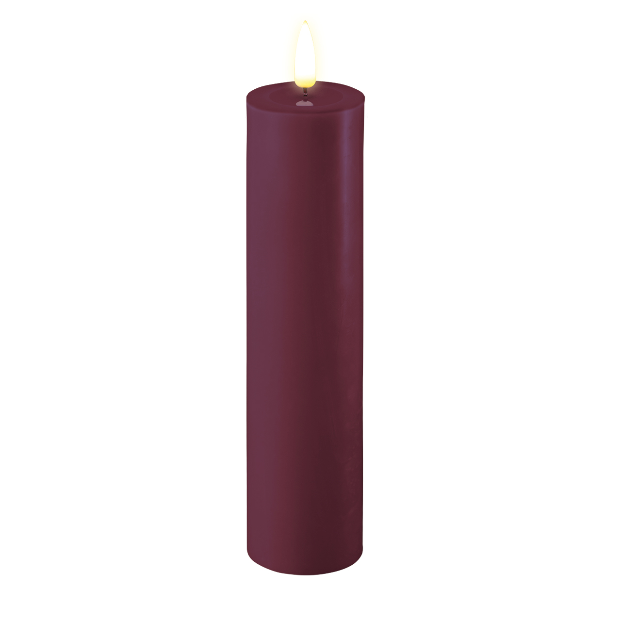 RF-0392 Stumpenkerze LED Violett 5 x 20cm