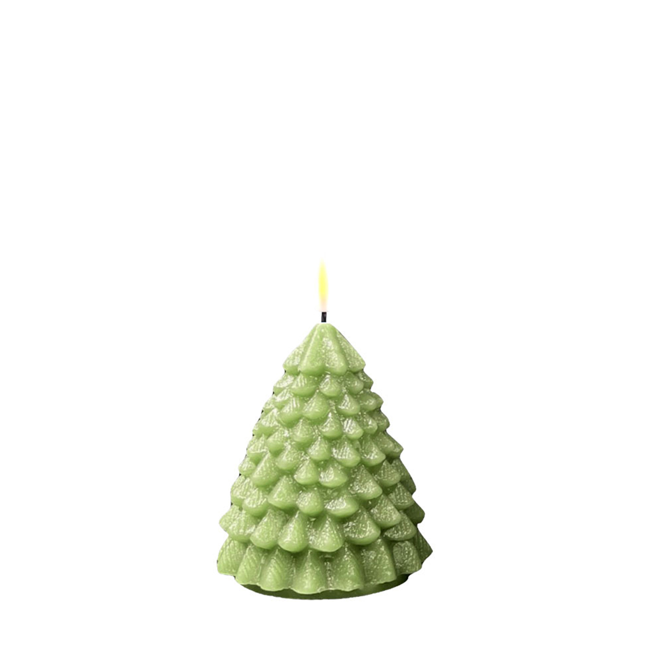RF-XMAS-00051 Weihnachtsbaum LED Kerze Hellgrün 11cm