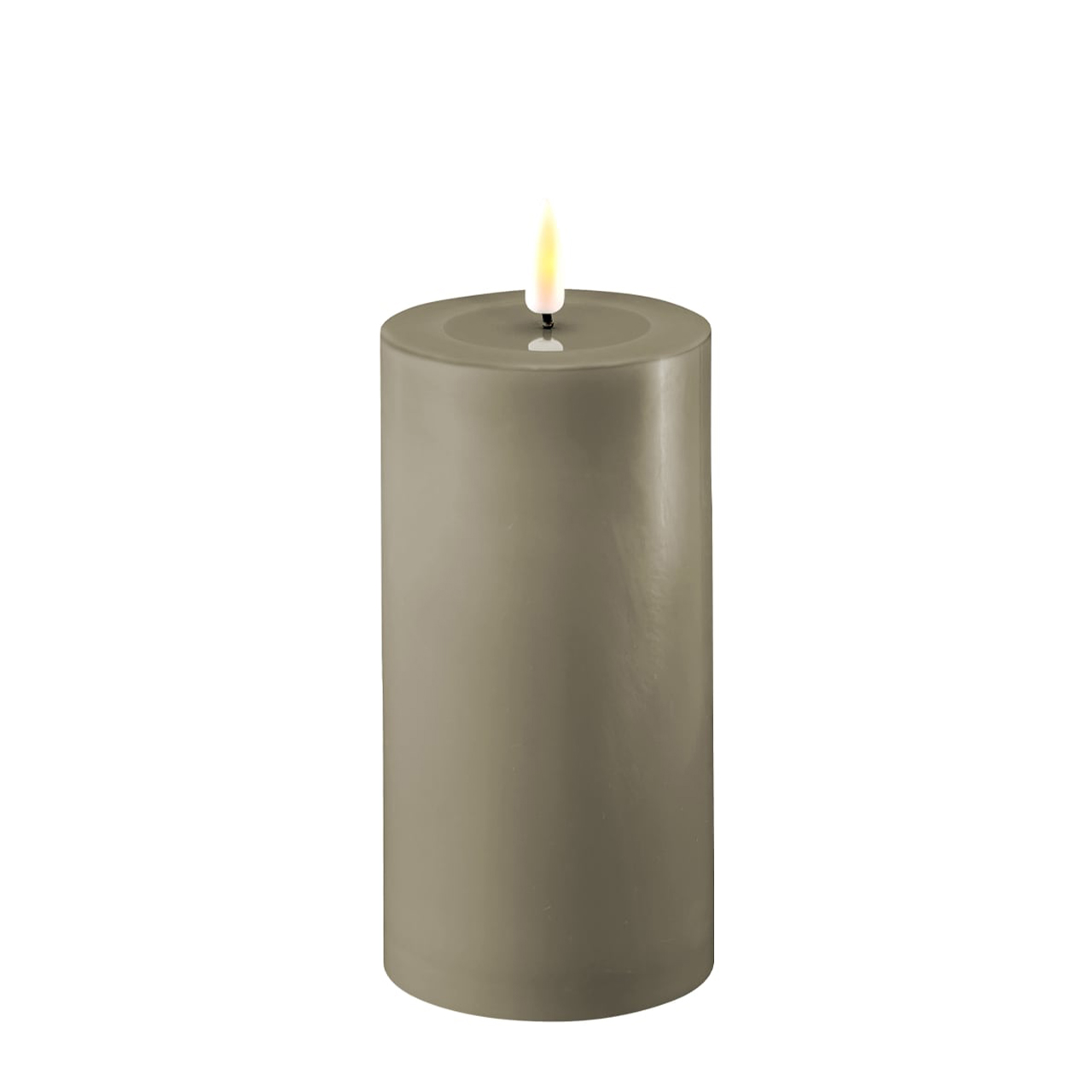 2021-RF-0283 Stumpenkerze LED sand 7,5 x 15cm