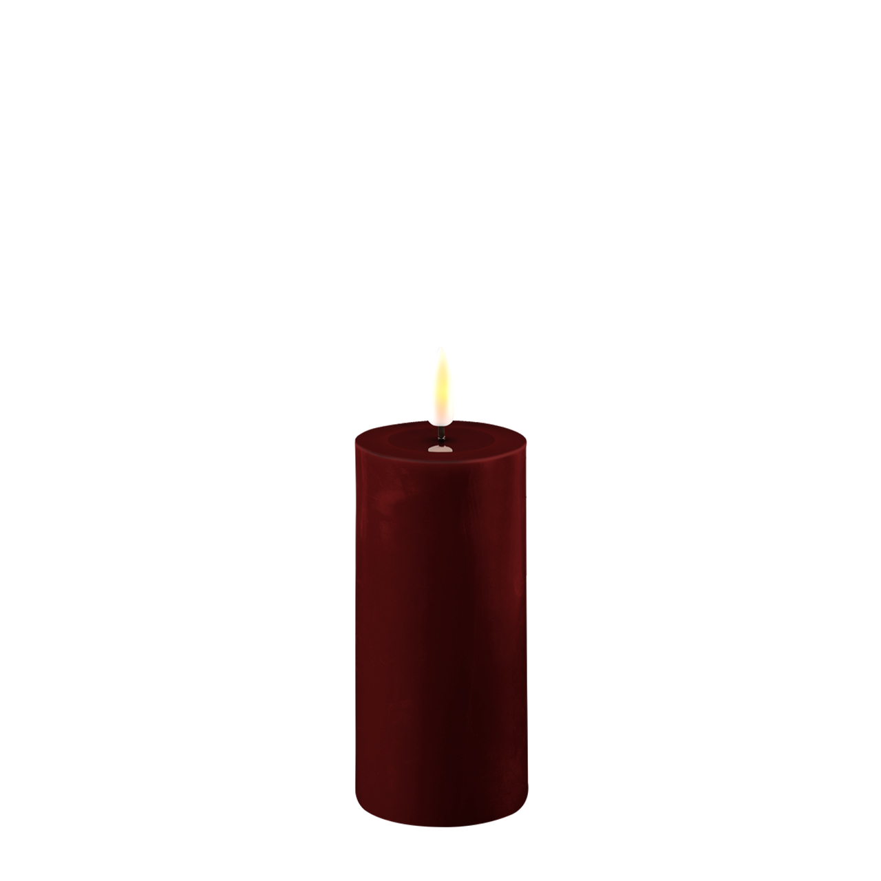 2021-RF-0235 Stumpenkerze LED bourgogne 5 x 10cm