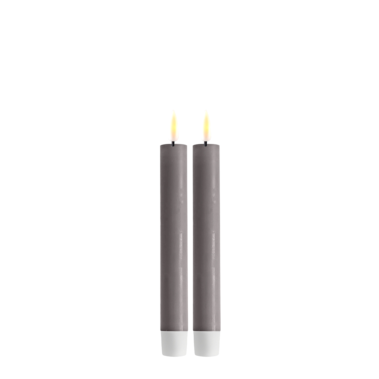 2021-RF-0039 Stabkerze LED 15 cm grau 2 Stück