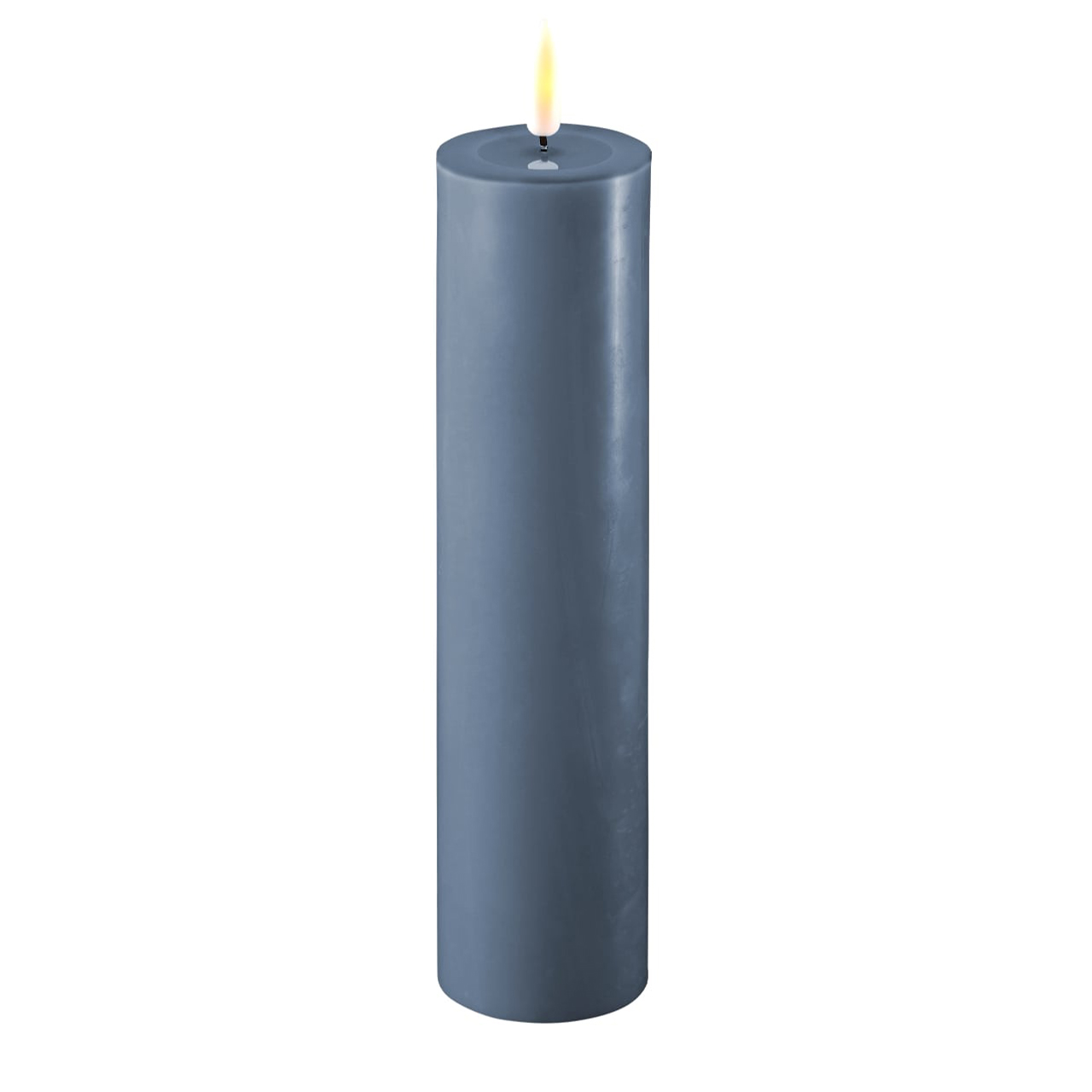 2021-RF-0322 Stumpenkerze LED eisblau 5 x 20cm