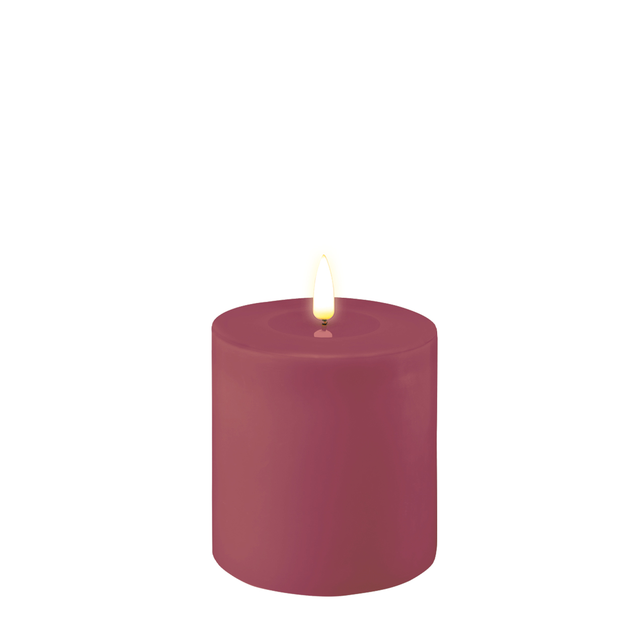 RF-0411 Stumpenkerze LED Magenta 10 x 10cm