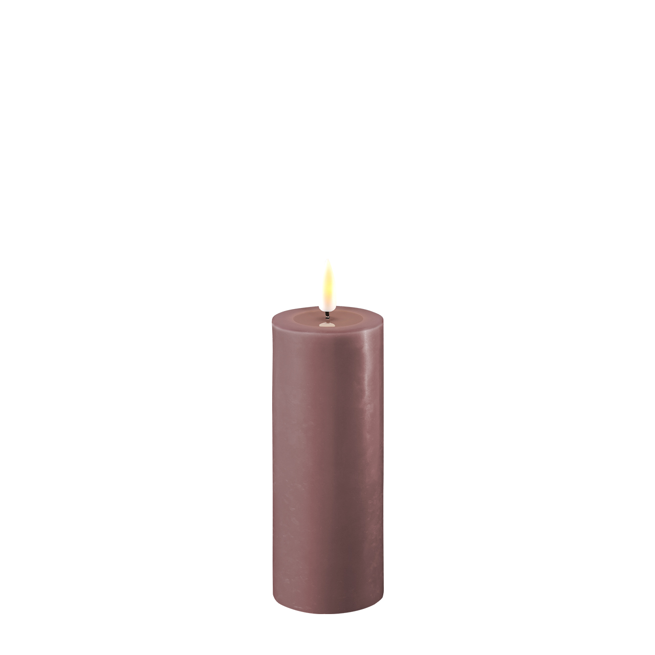 2021-RF-0149 Stumpenkerze LED helles lila 5 x 10cm