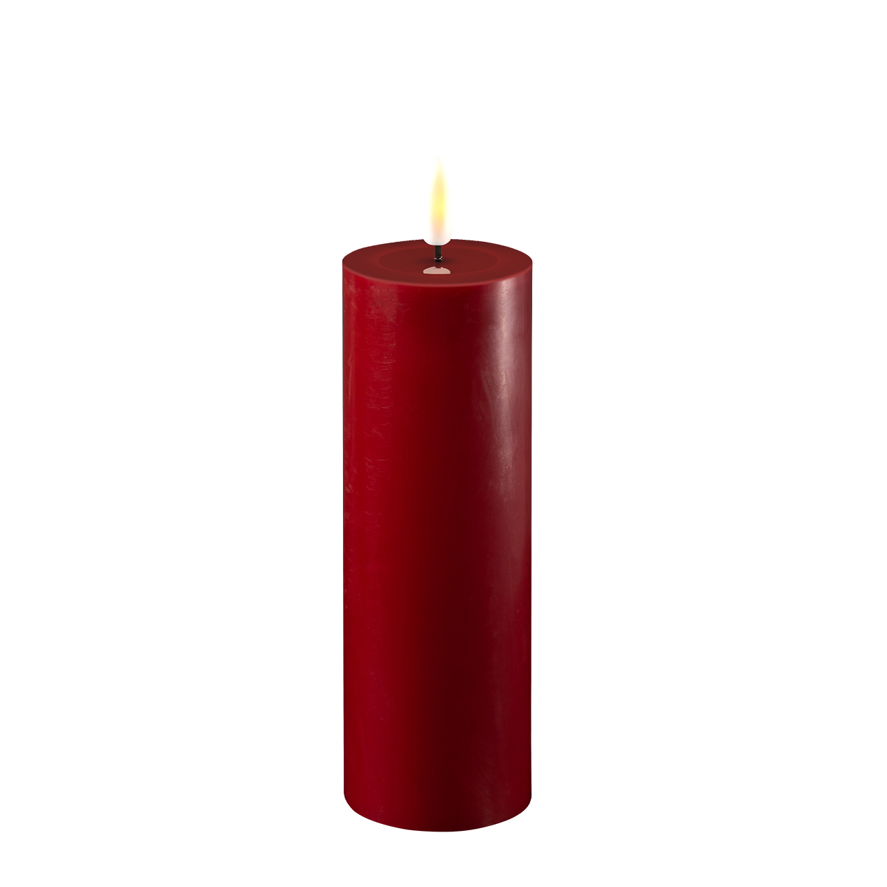 2021-RF-0054 Stumpenkerze LED bordeaux 5 x 15cm