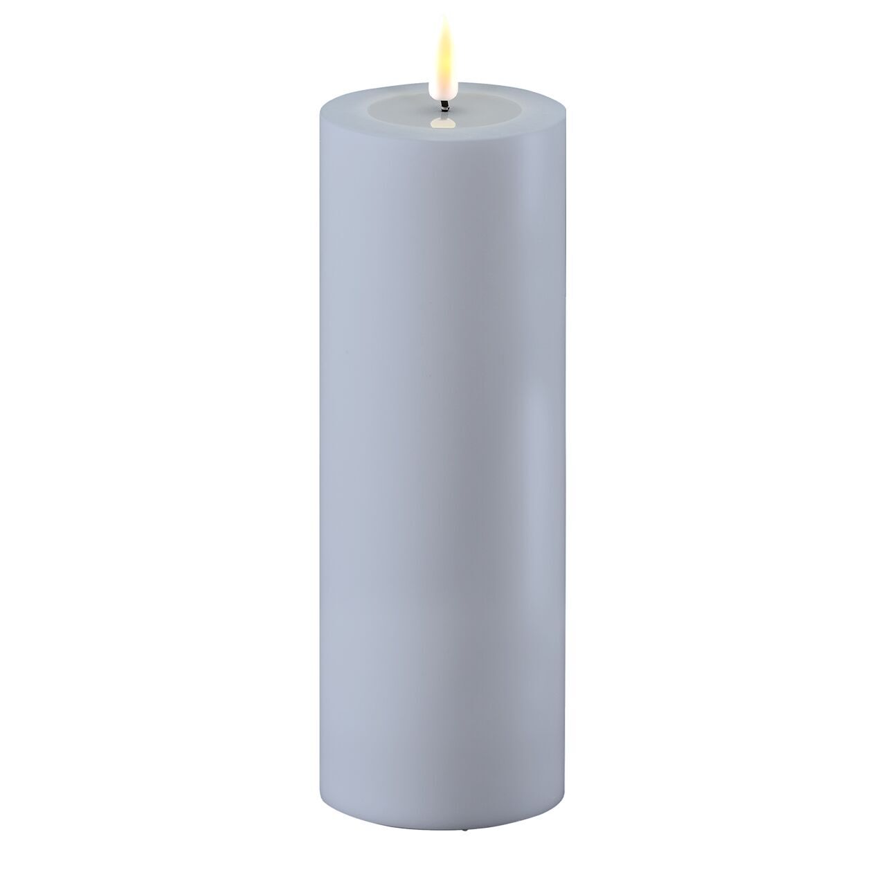 RF-UL-00019 Outdoor Stumpenkerze LED dust blue 7,5 x 20cm