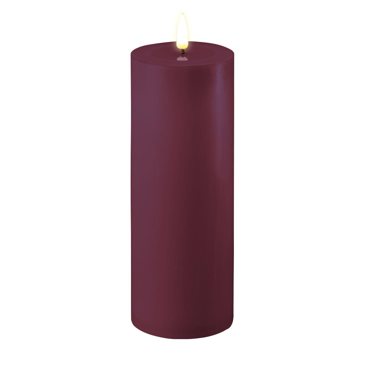 RF-0396 Stumpenkerze LED Violett 7,5 x 20cm