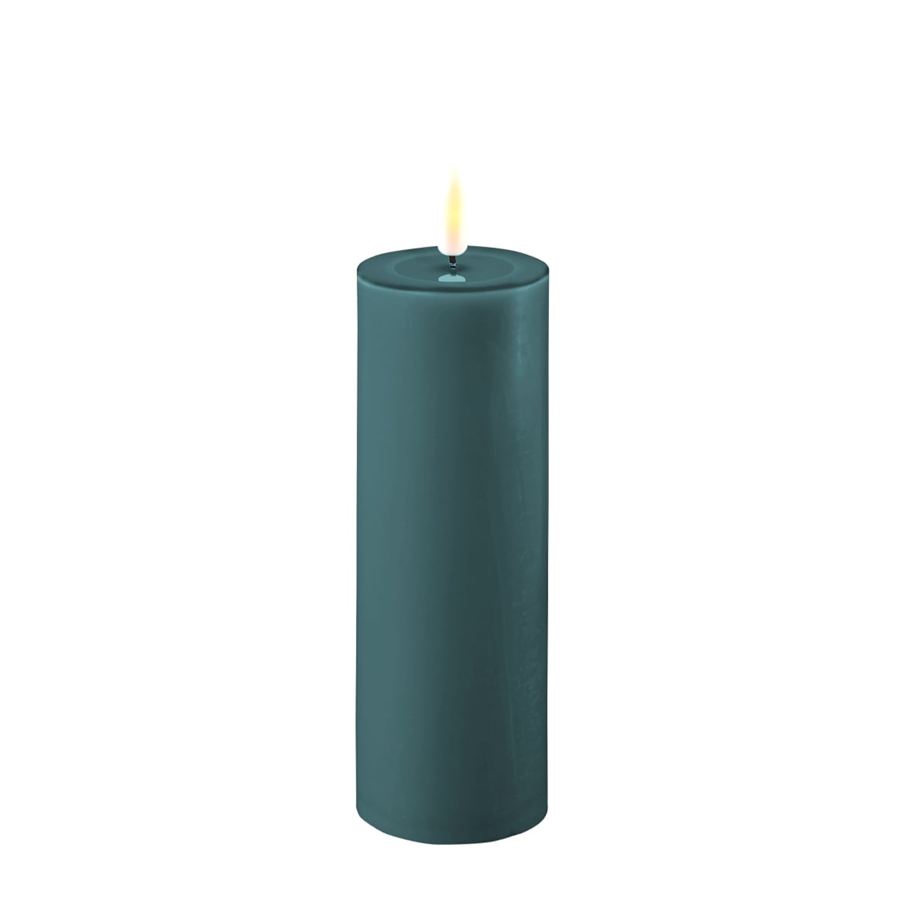 Stumpenkerze LED jade 5 x 15cm