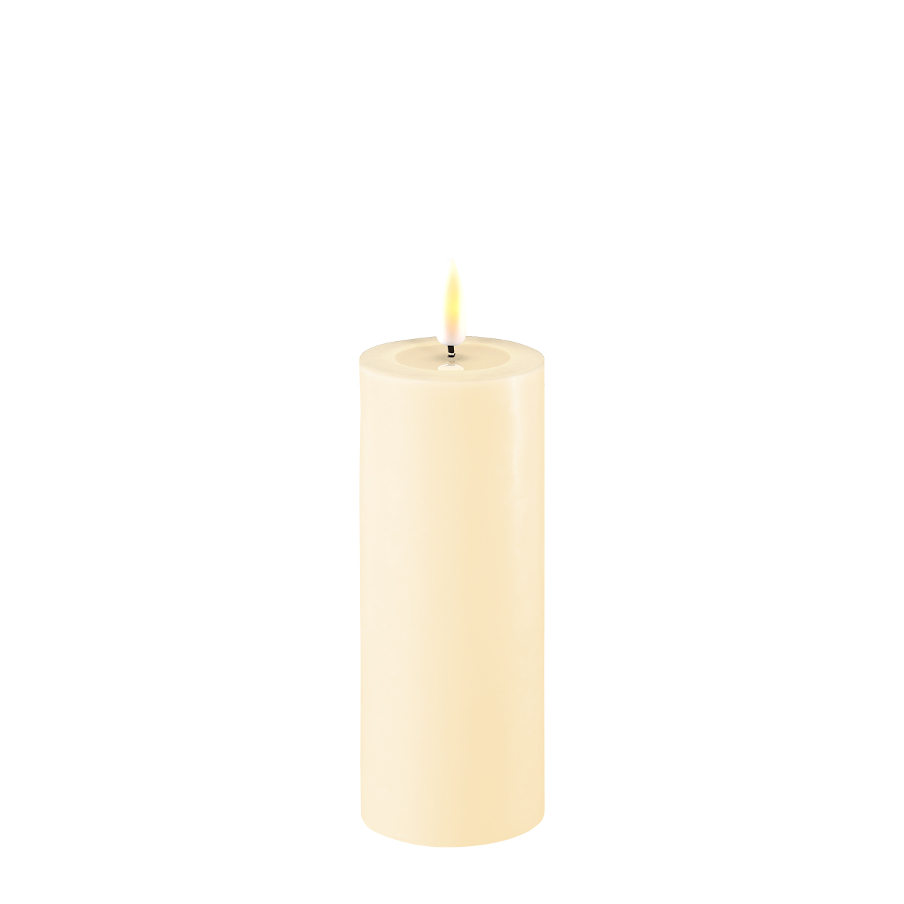 2021-RF-0105 Stumpenkerze LED creme 5 x 12,5cm