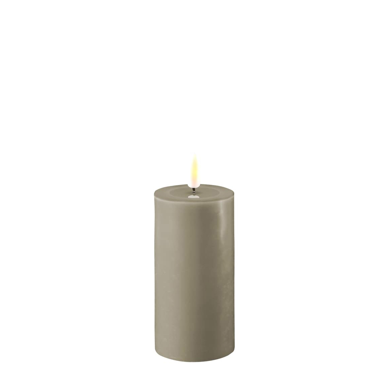 2021-RF-0277 Stumpenkerze LED sand 5 x 10cm