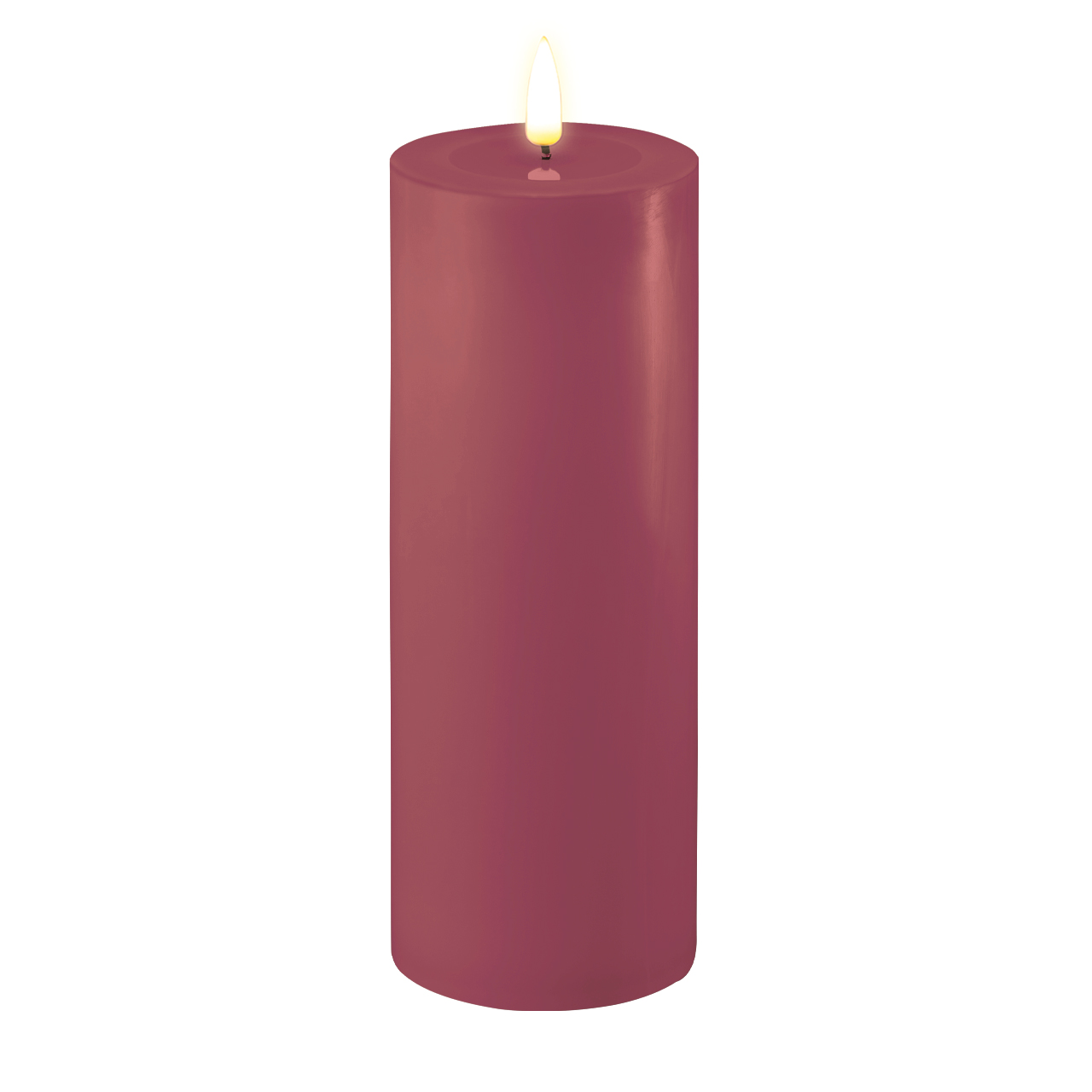 RF-0410 Stumpenkerze LED Magenta 7,5 x 20cm