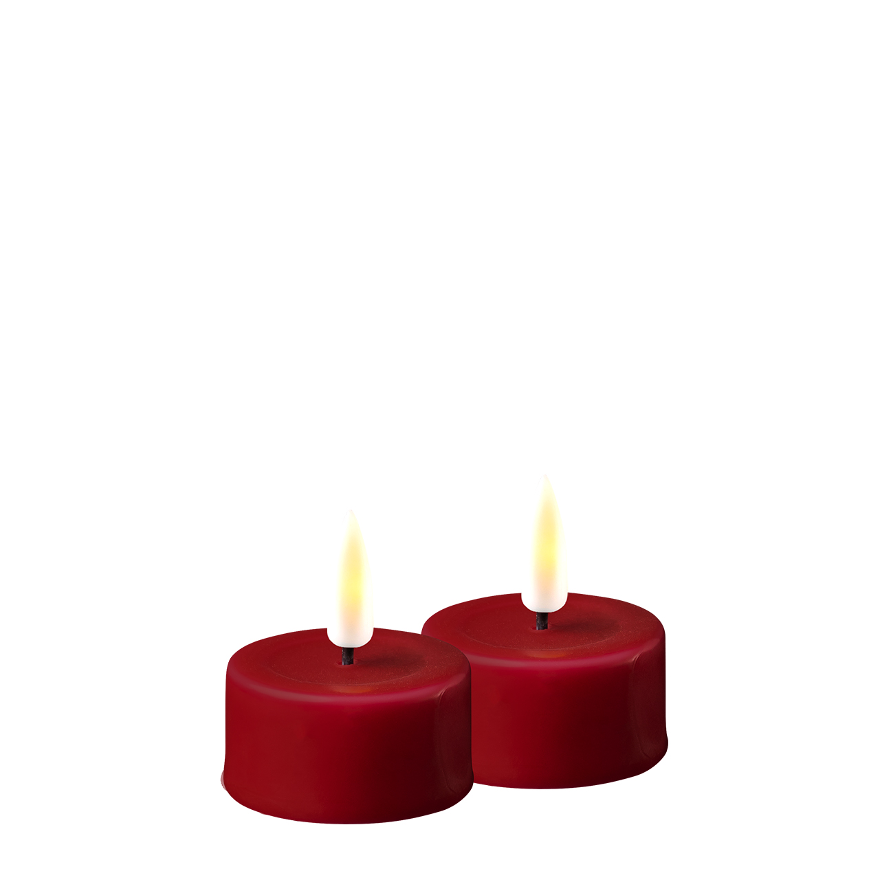 2021-RF-0063 Teelicht LED bordeaux 2 Stück