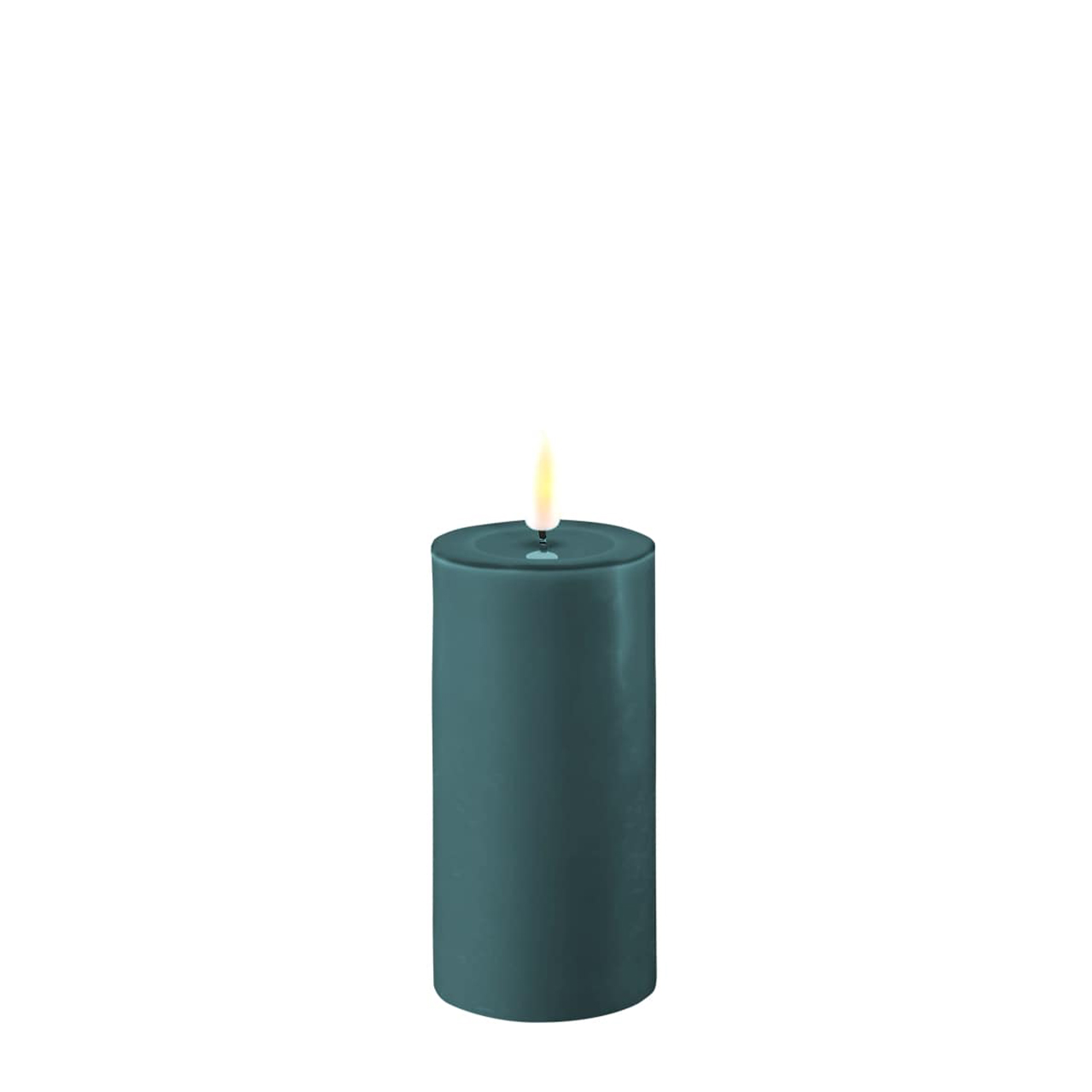 2021-RF-0333 Stumpenkerze LED jade 5 x 10cm