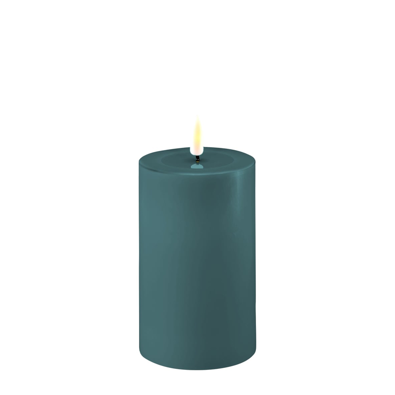 2021-RF-0338 Stumpenkerze LED jade 7,5 x 12,5cm