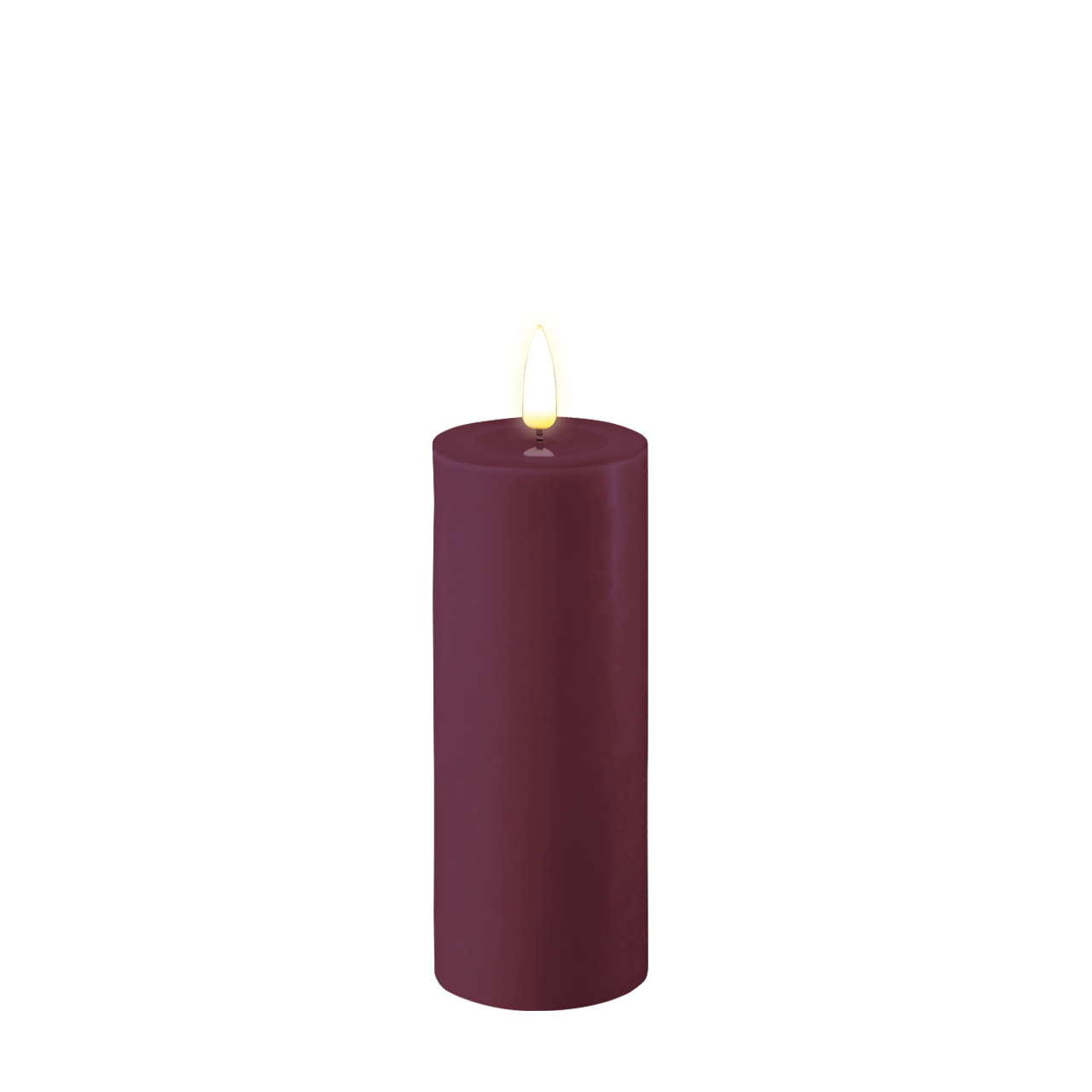 RF-0390 Stumpenkerze LED Violett 5 x 12,5cm