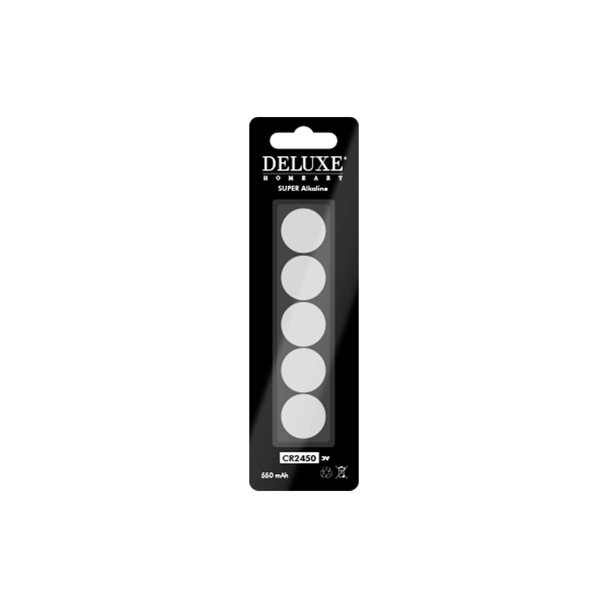 BA-0005 CR2450 Batterie Knopfzelle 5er Pack