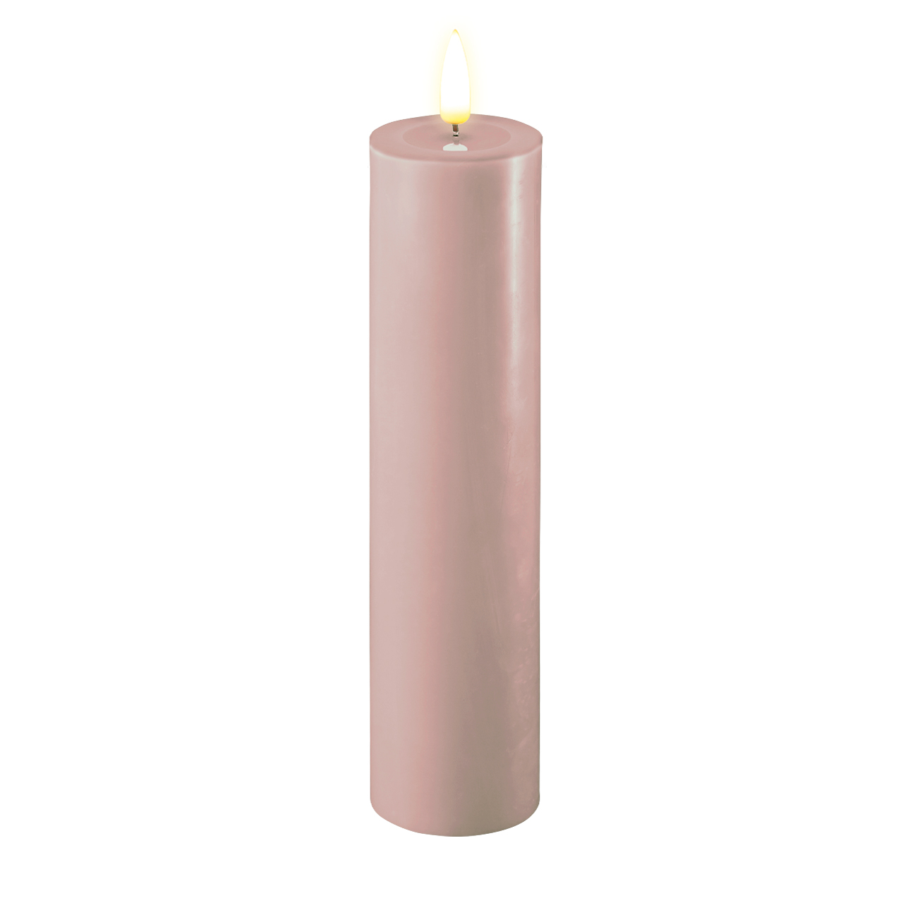RF-0434 Stumpenkerze LED Rose 5 x 20cm