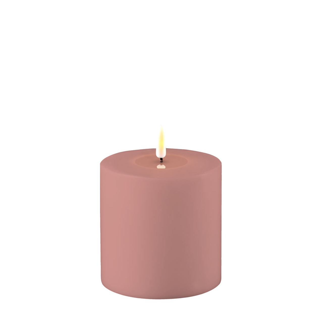 RF-UL-0058 Outdoor Stumpenkerze LED staubiges rosa 10 x 10cm