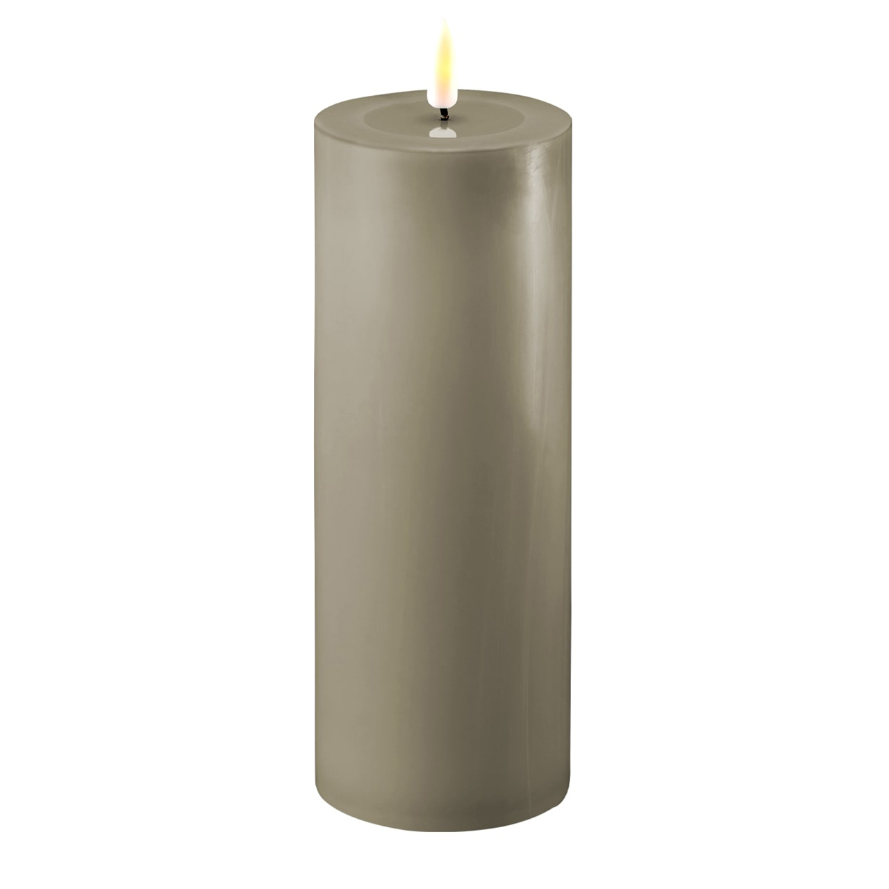 2021-RF-0284 Stumpenkerze LED sand 7,5 x 20cm
