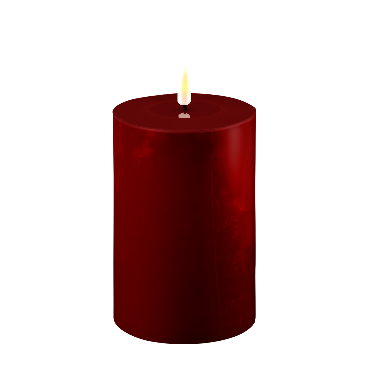 2021-RF-0244 Stumpenkerze LED bourgogne 10 x 15cm