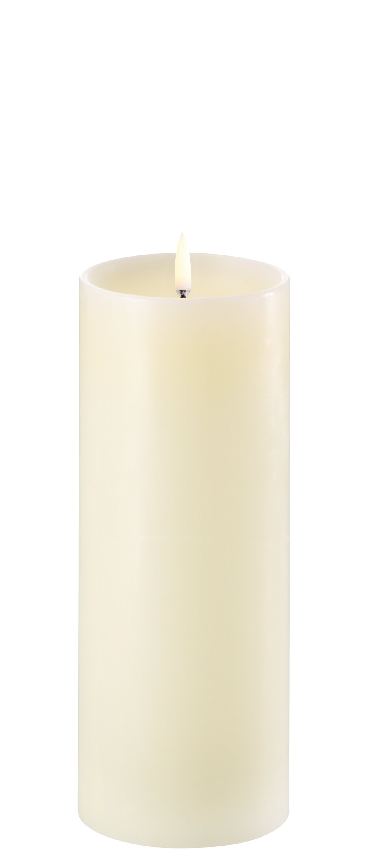 Uyuni LED Stumpenkerze shoulder 7,8x20cm Ivory