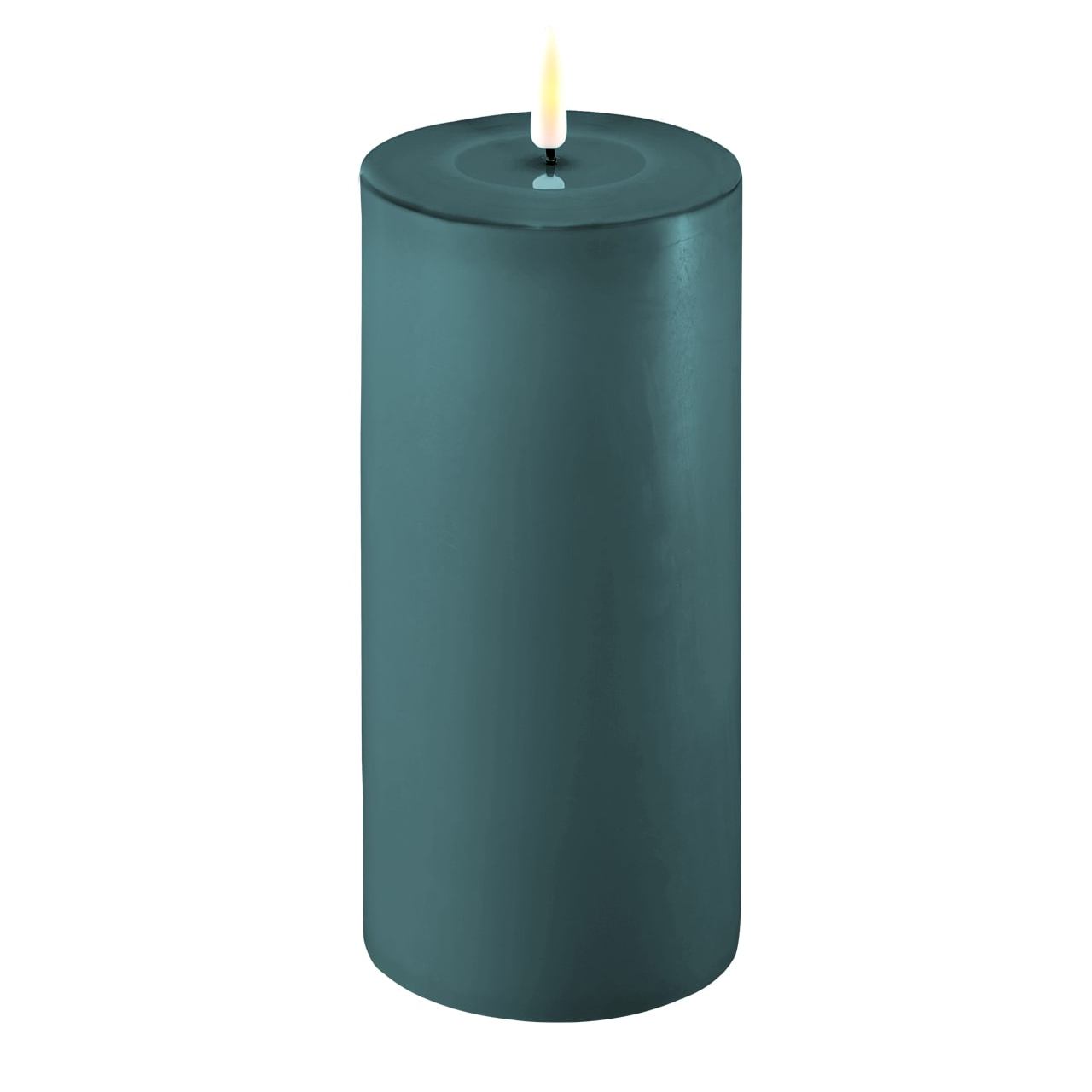 2021-RF-0343 Stumpenkerze LED jade 10 x 20cm