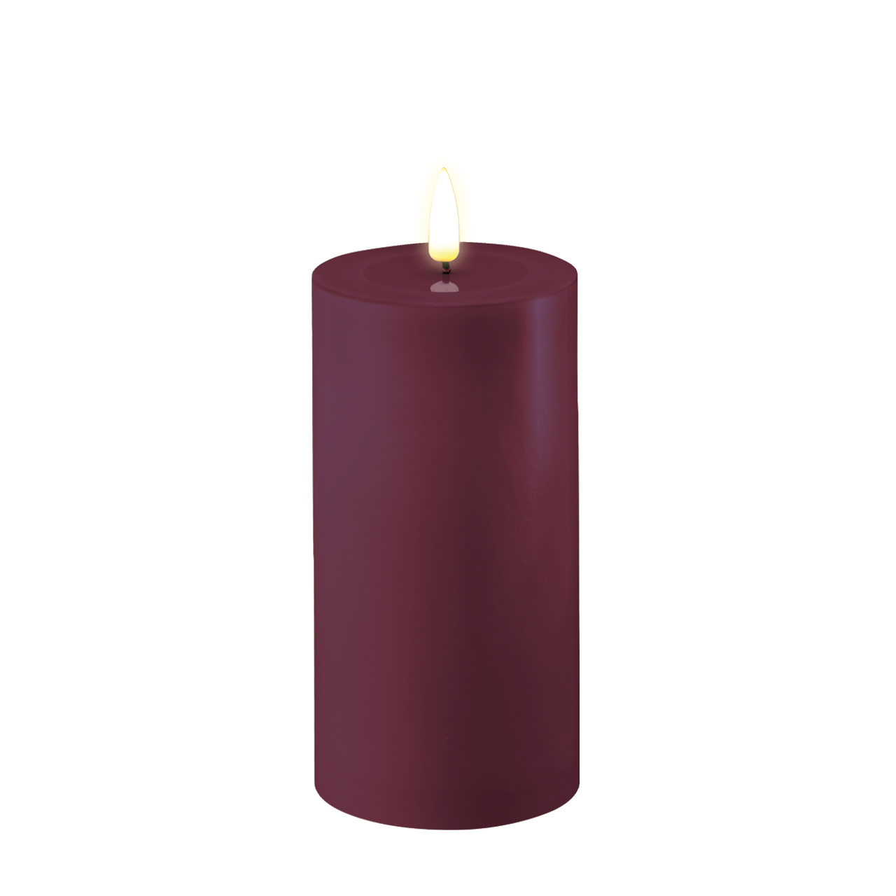 RF-0395 Stumpenkerze LED Violett 7,5 x 15cm
