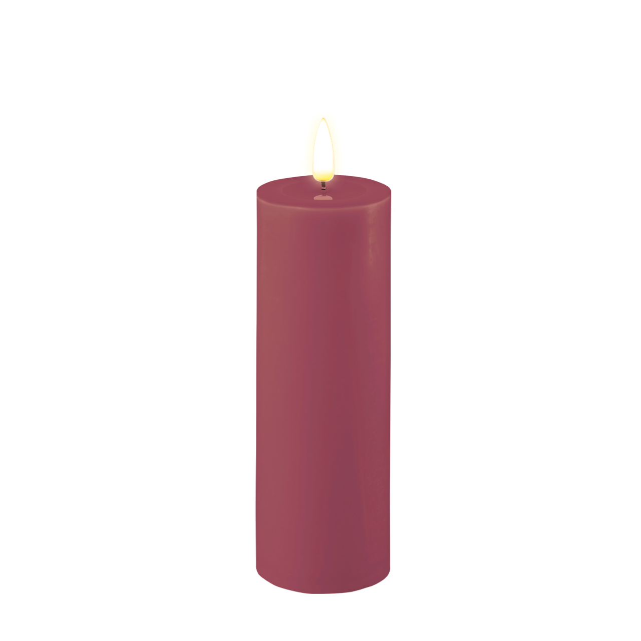 RF-0405 Stumpenkerze LED Magenta 5 x 15cm