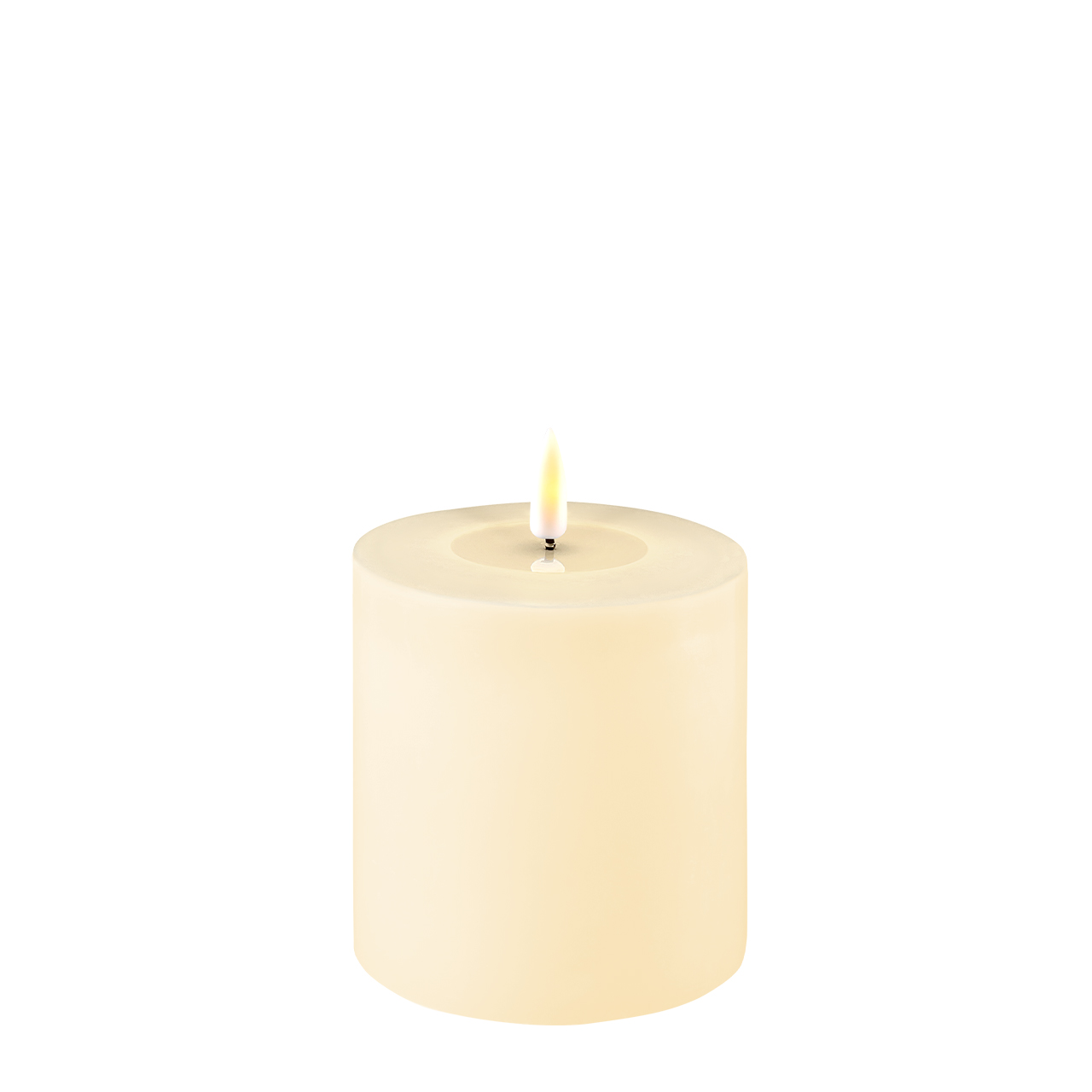 2021-RF-0112 Stumpenkerze LED creme 10 x 10cm