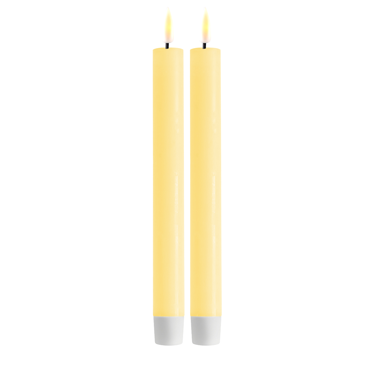 RF-0130X20q7yqcBHaVU Stabkerze LED 24 cm Hellgelb 2 Stück