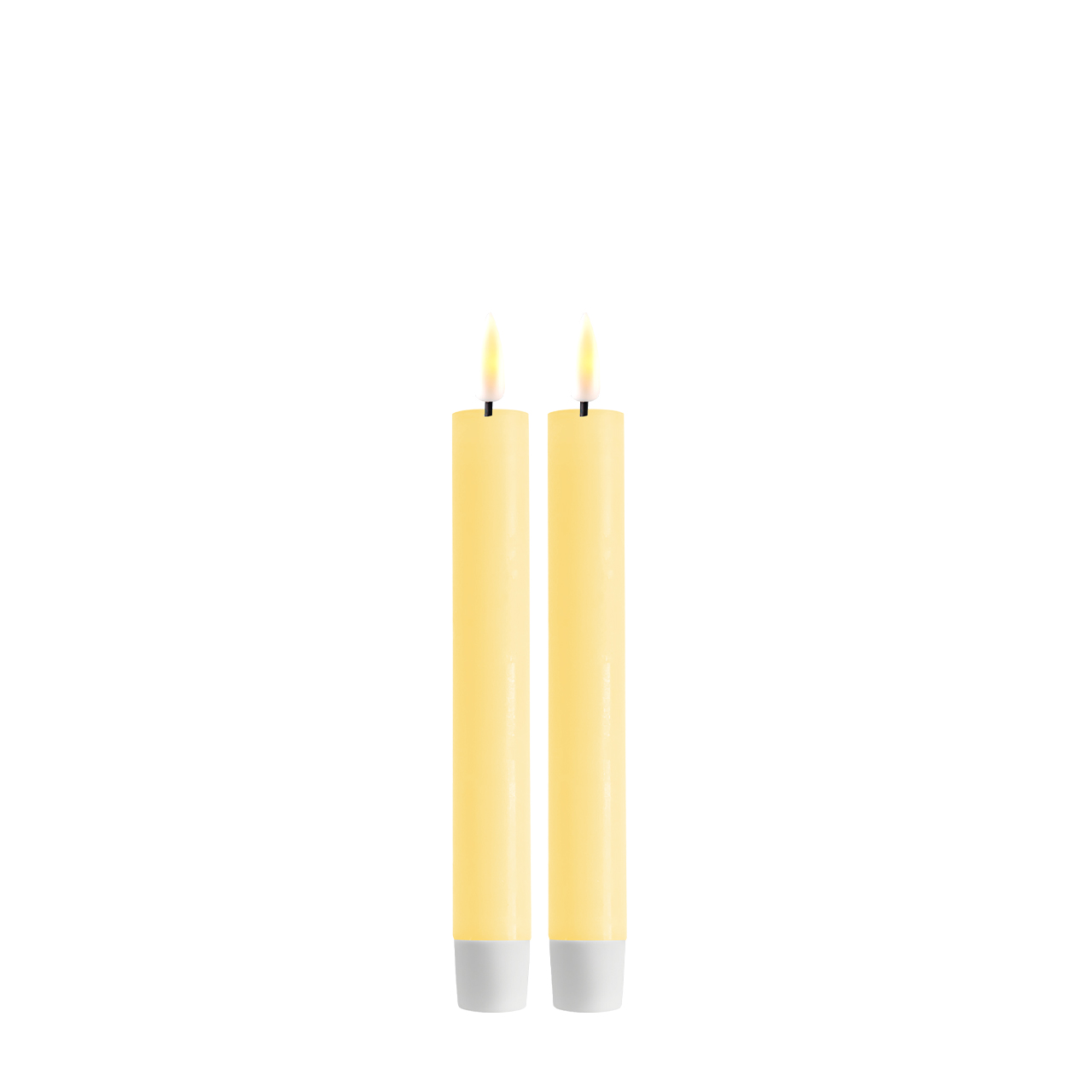RF-0129 Stabkerze LED 15 cm Hellgelb 2 Stück