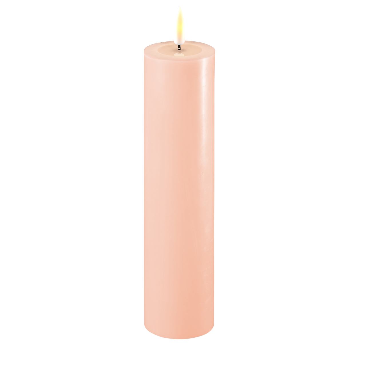 RF-0136 Stumpenkerze LED Hellrosa 5 x 20cm