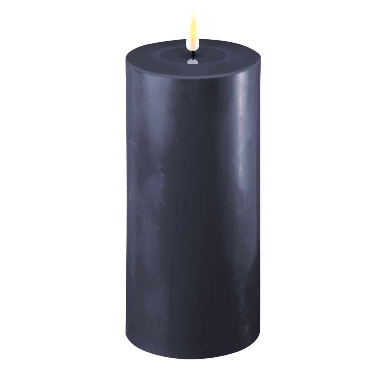 2021-RF-0357 Stumpenkerze LED königsblau 10 x 20cm