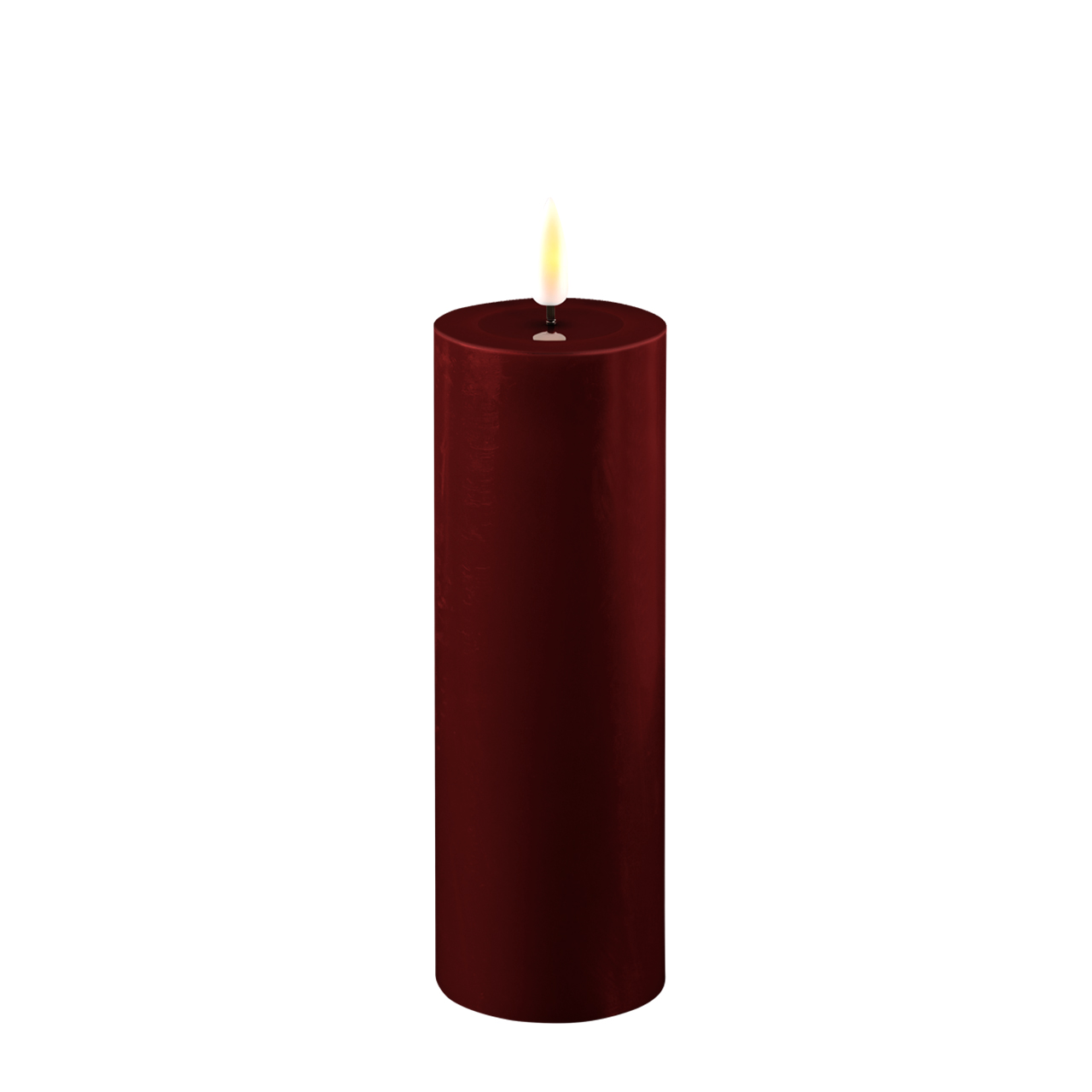 Stumpenkerze LED bourgogne 5 x 15cm