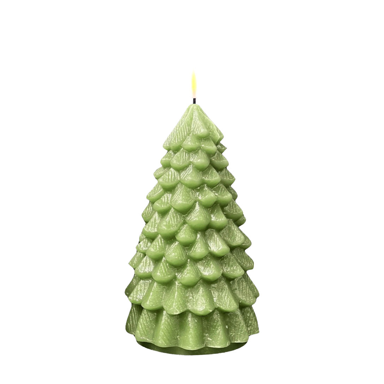 RF-XMAS-00071 Weihnachtsbaum LED Kerze Hellgrün 18cm