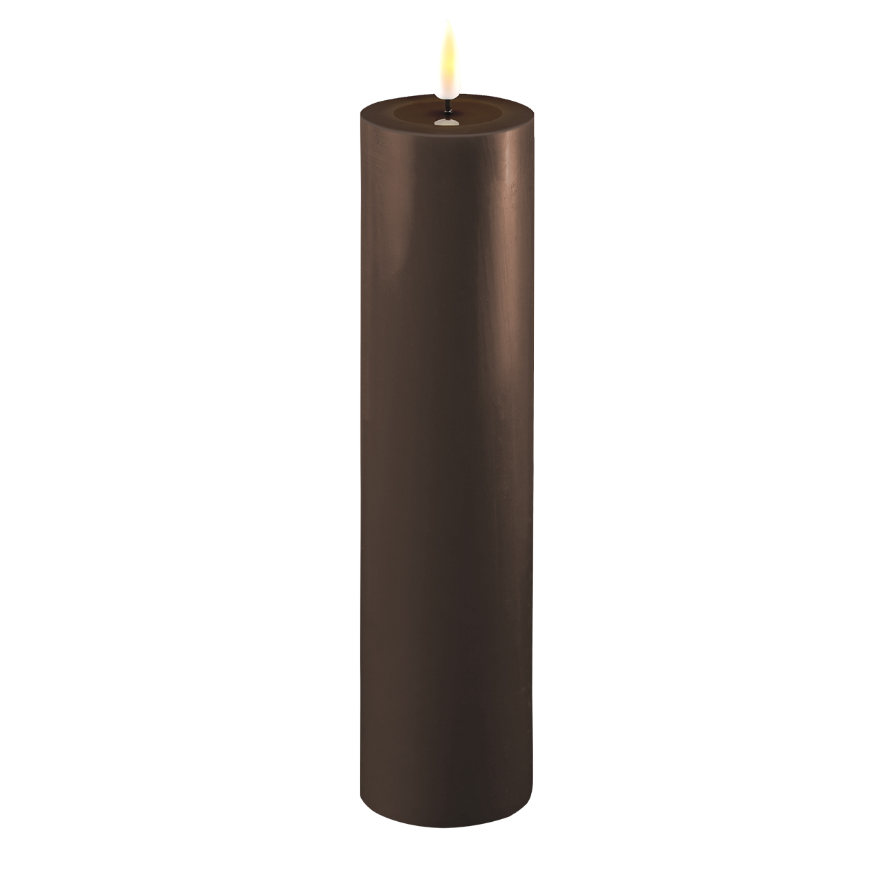 2021-RF-0094 Stumpenkerze LED mokka 5 x 20cm
